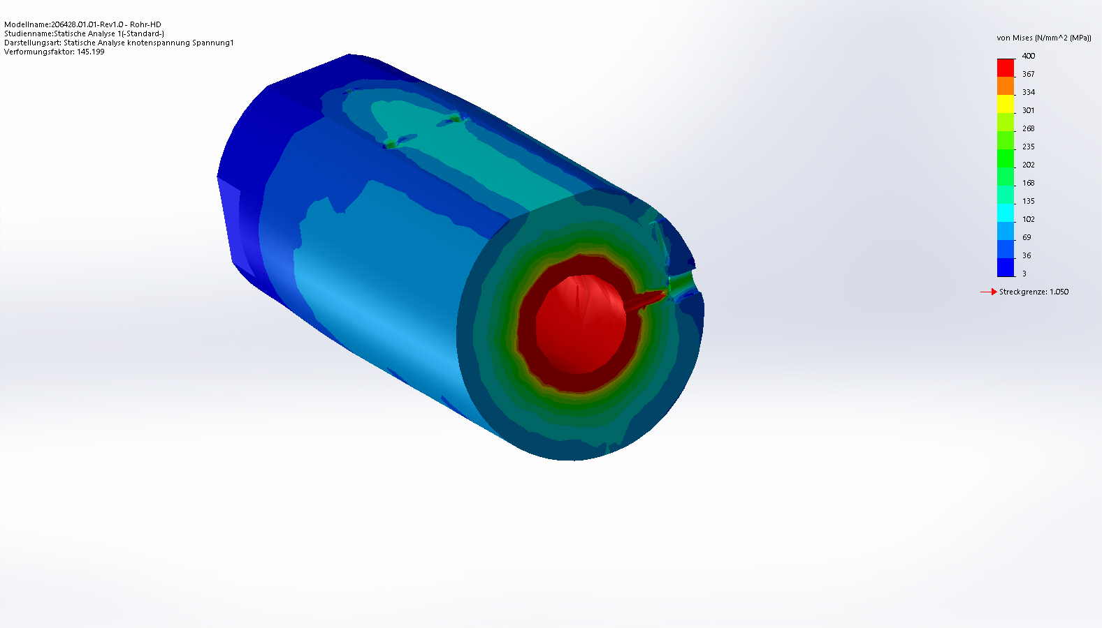 Autofrettage dynamisch mit Hochdruck belasteter Bauteile
